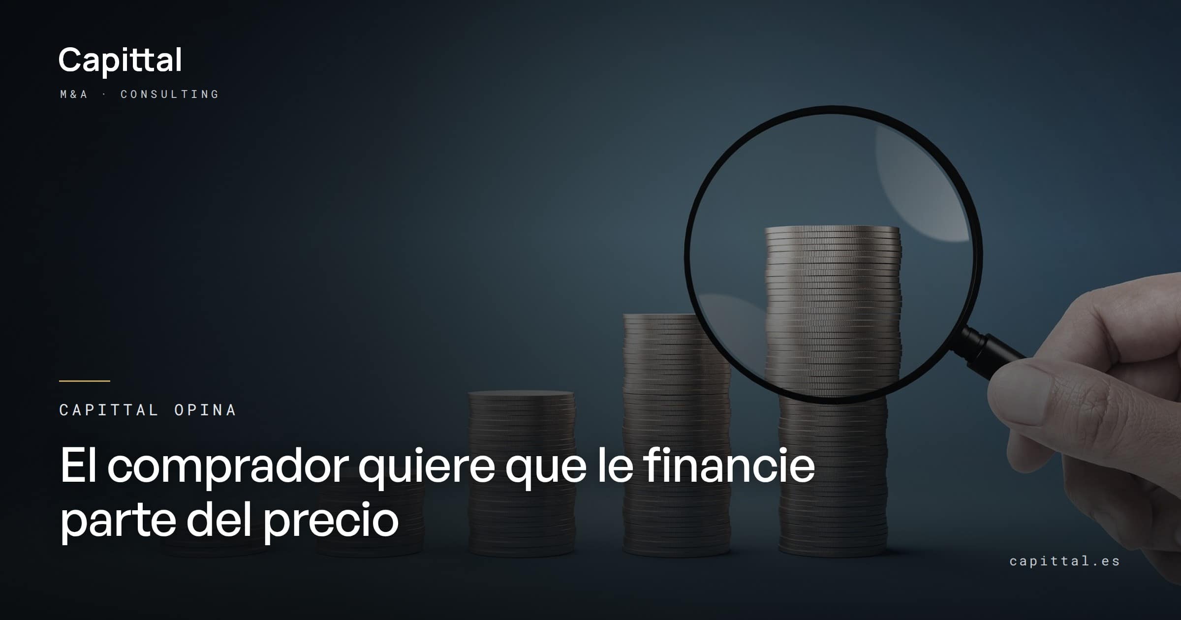 Capittal's view: the buyer wants me to finance part of the price