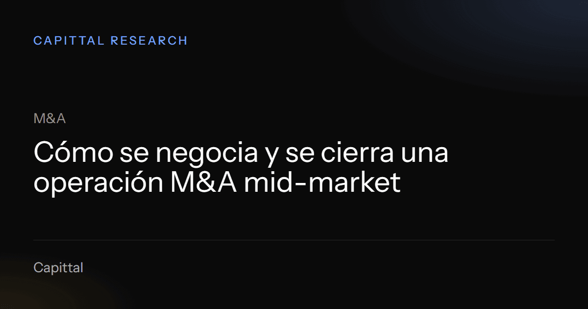 Cómo se negocia y se cierra una operación M&A mid-market
